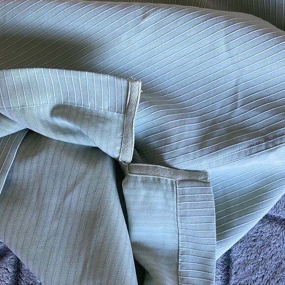 NWT REUNION Button down Shirt. Mint‎ Green w/white striping. Size Large - Picture 5 of 10